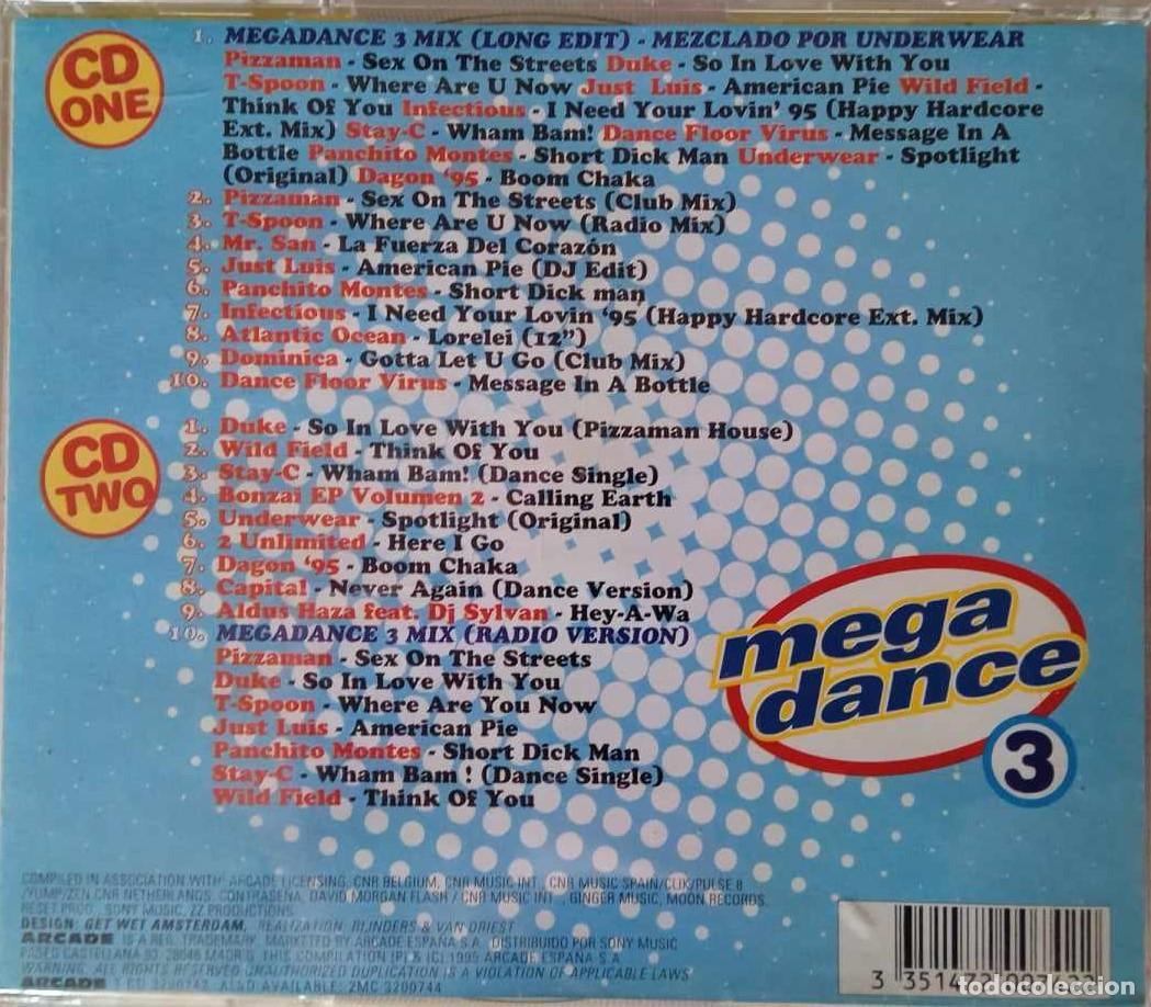 CDs de m&uacute;sica: MEGA DANCE 3 - 1995 - 2 CD - HOUSE - Foto 2