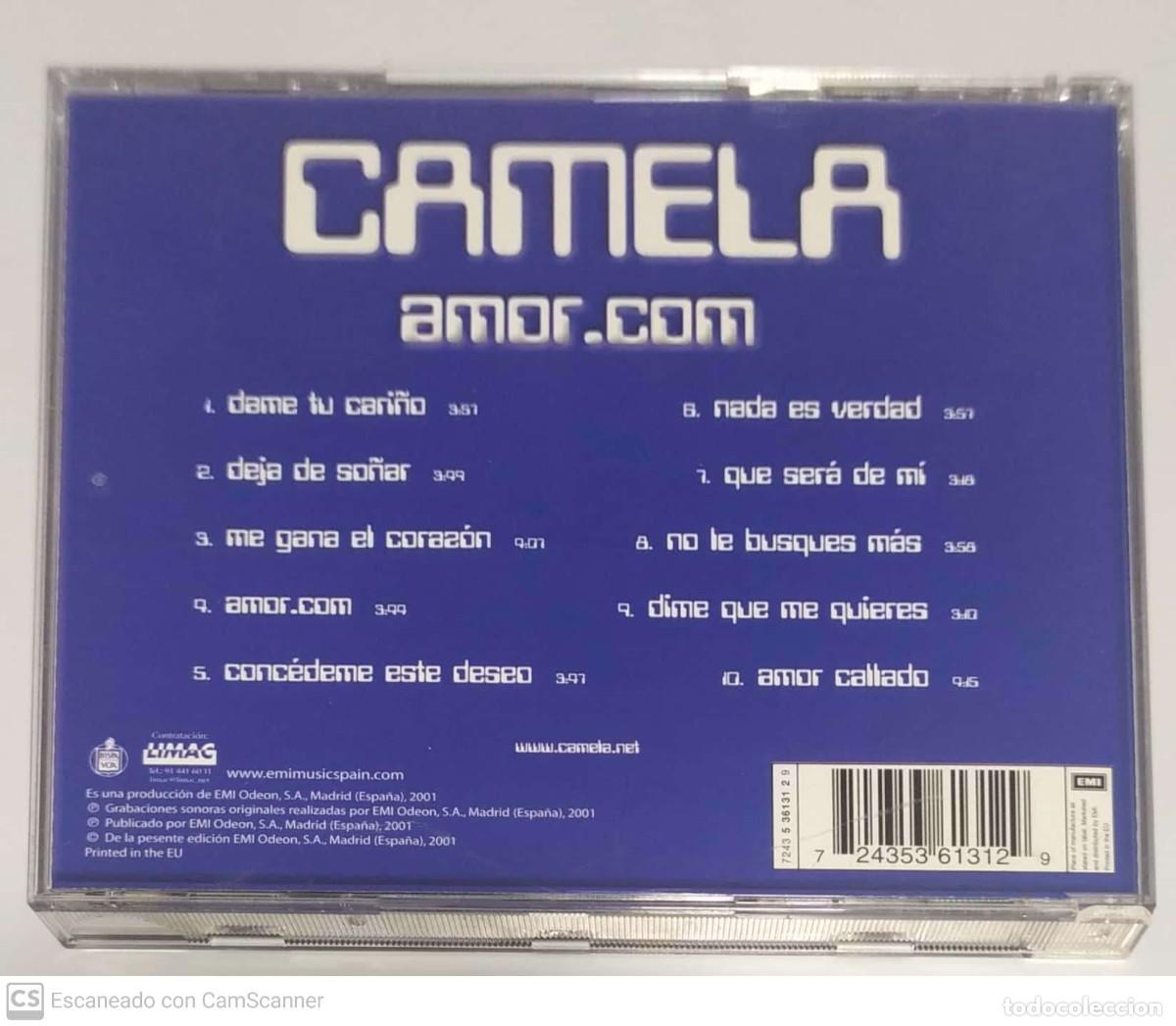 CDs de m&uacute;sica: CAMELA (AMOR.COM) CD 2001 - Foto 2