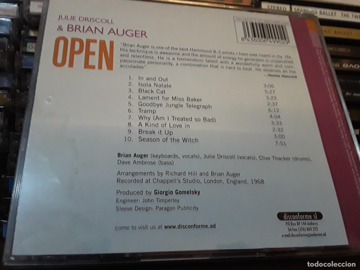 CDs de m&uacute;sica: Julie Driscoll & Brian Auger &lrm;&ndash; Open - cd - Foto 2