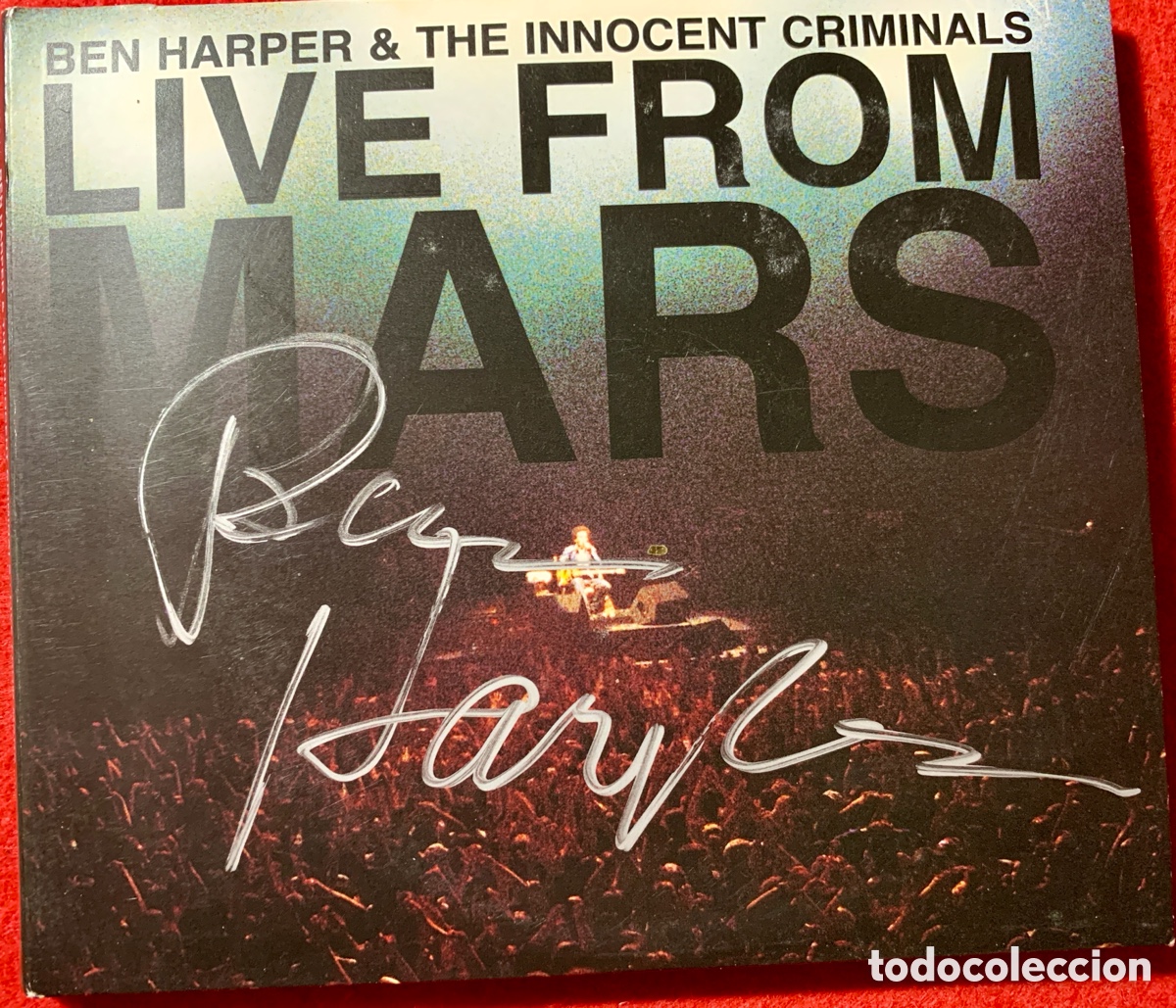 CDs de m&uacute;sica: Ben Harper-Firmado &ldquo;Live From Mars&rdquo; Doble Cd - Foto 2