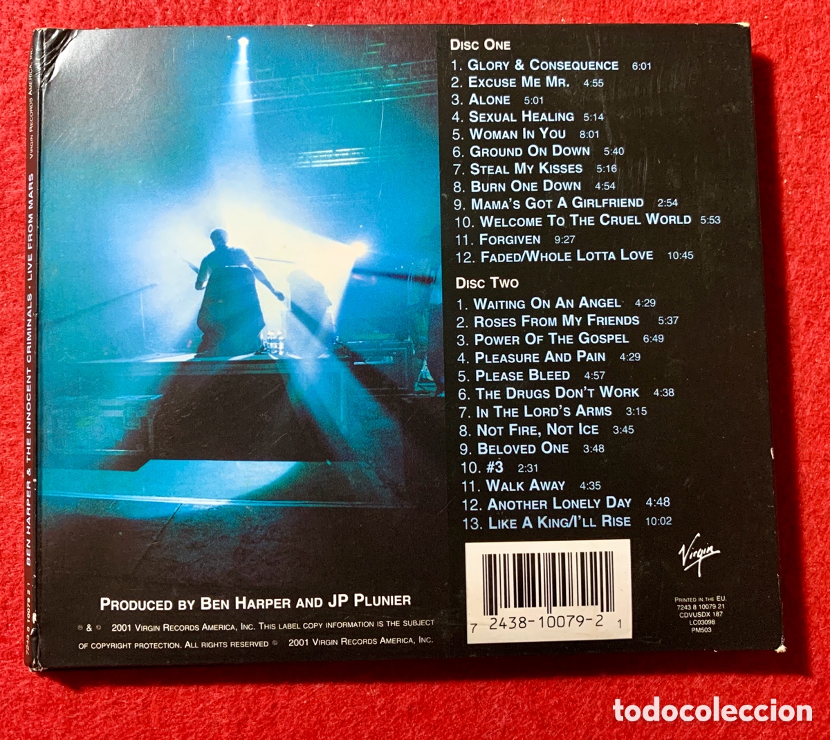 CDs de m&uacute;sica: Ben Harper-Firmado &ldquo;Live From Mars&rdquo; Doble Cd - Foto 3