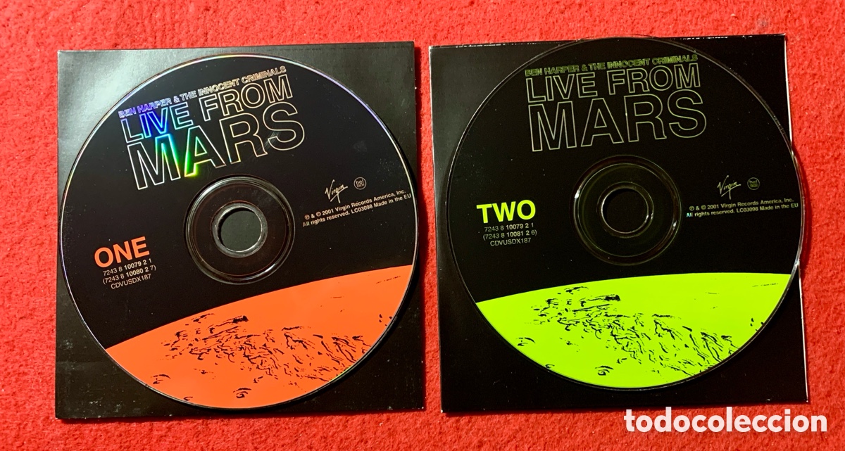 CDs de m&uacute;sica: Ben Harper-Firmado &ldquo;Live From Mars&rdquo; Doble Cd - Foto 7