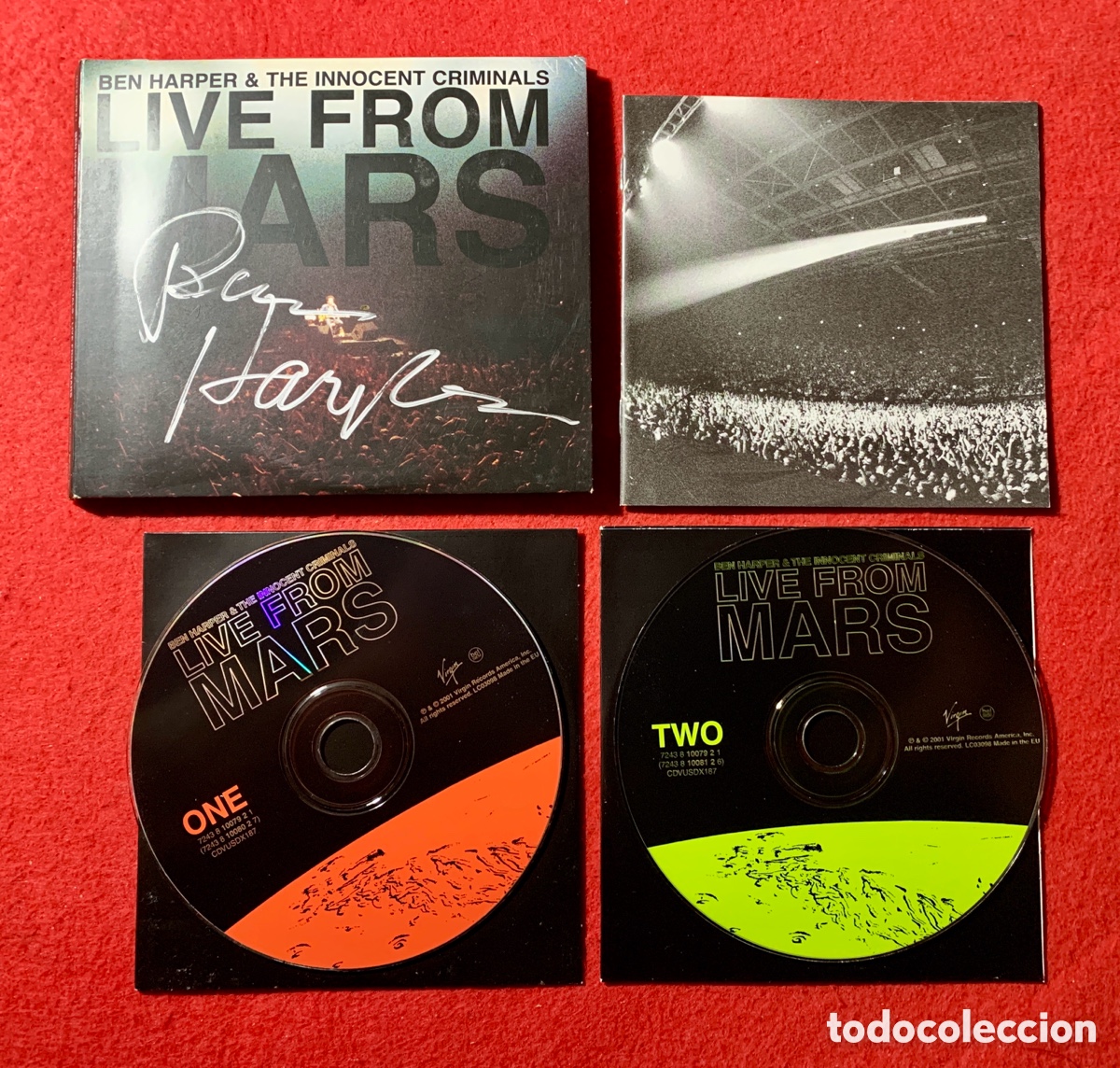 CDs de m&uacute;sica: Ben Harper-Firmado &ldquo;Live From Mars&rdquo; Doble Cd - Foto 8