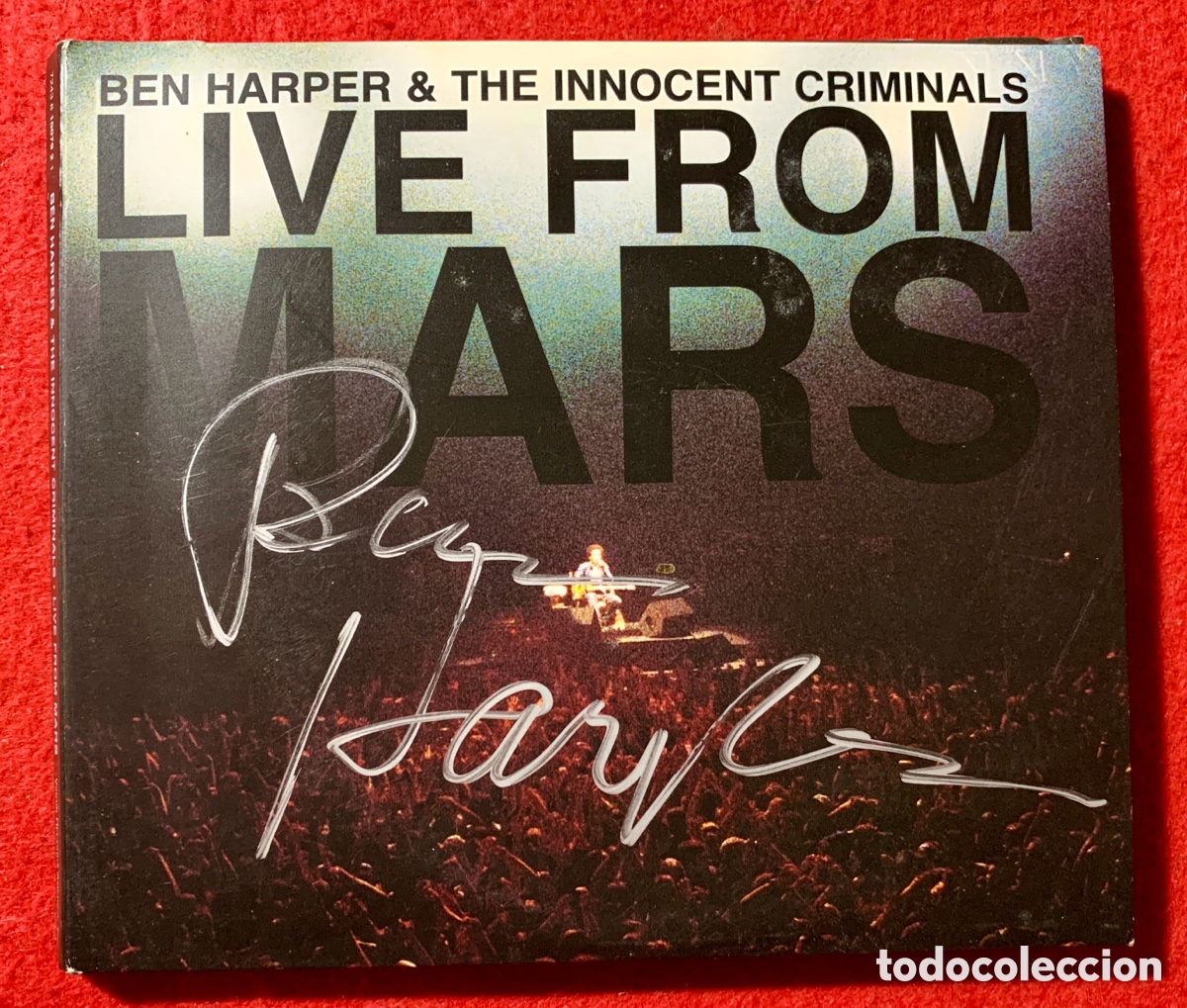 CDs de m&uacute;sica: Ben Harper-Firmado &ldquo;Live From Mars&rdquo; Doble Cd - Foto 1