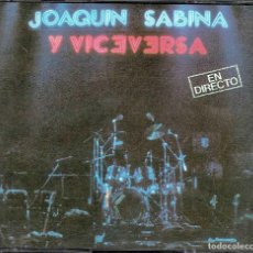 CDs de Música: JOAQUÍN SABINA Y VICEVERSA - EN DIRECTO. 2 X CD + 1 DVD