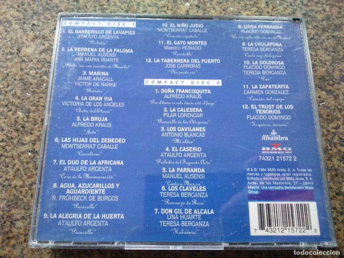 CDs de m&uacute;sica: DOBLE CD -- LA ZARZUELA -- 24 GRANDES EXITOS -- - Foto 2