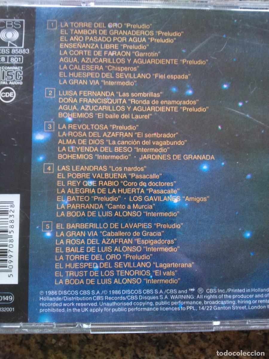 CDs de m&uacute;sica: CD -- ZARZUELA -- LUIS COBOS -- - Foto 2