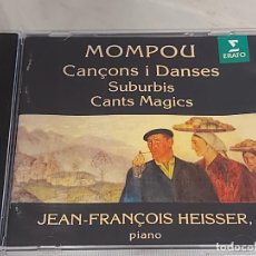CDs de Música: MOMPOU / CANÇONS I DANSES / JEAN-FRANÇOIS HEISSER PIANO / CD-ERATO / 23 TEMAS / IMPECABLE