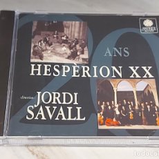 CDs de Música: VINGT ANS HESPERION XX / JORDI SAVALL / CD-AUDIVIS-1994 / 20 TEMAS / IMPECABLE