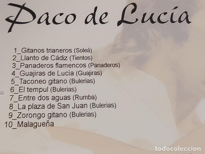 CDs de m&uacute;sica: PACO DE LUC&Iacute;A / &Eacute;XITOS / CD-NHOAMUSIC-2005 / 10 TEMAS / IMPECABLE - Foto 4