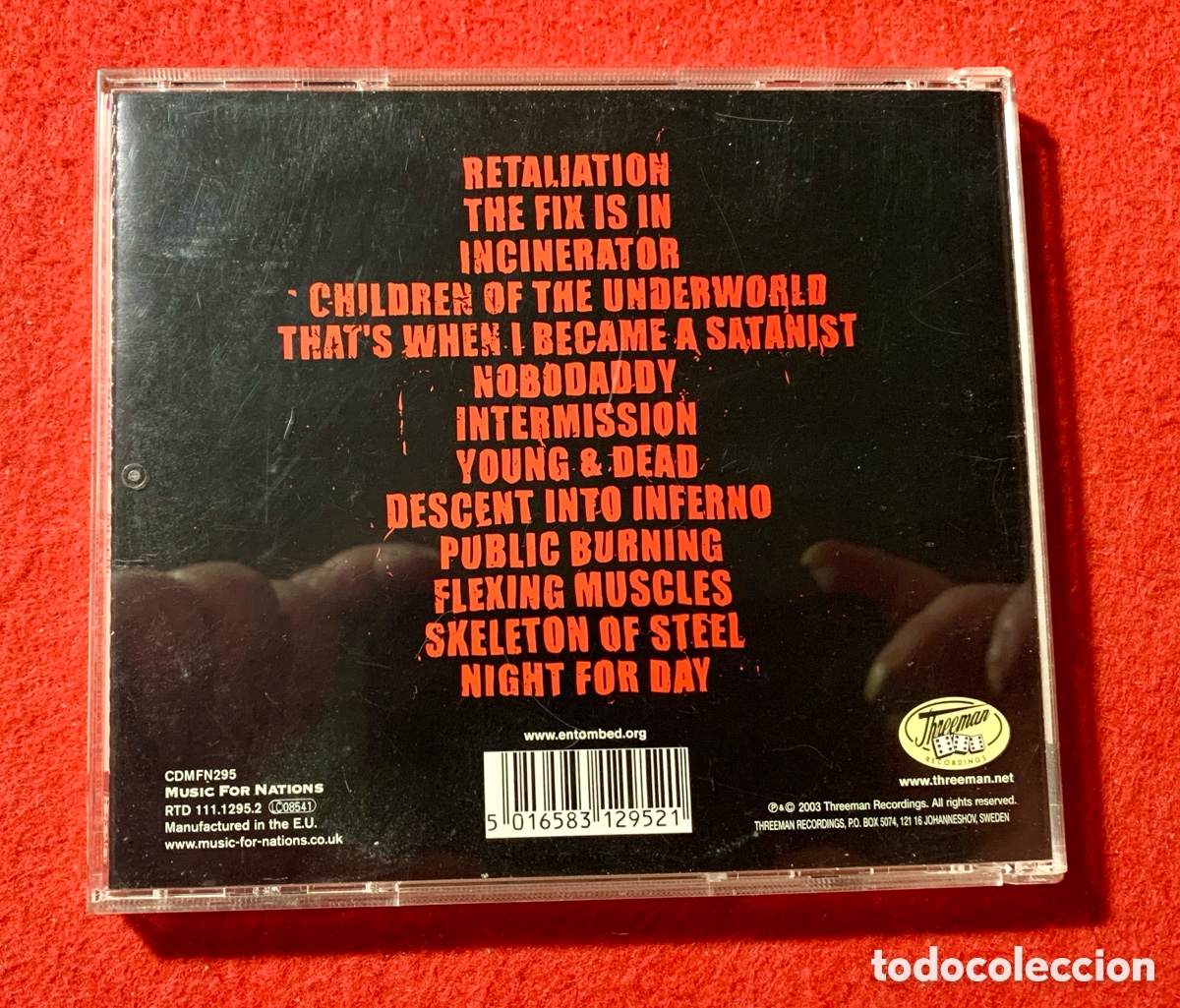 CDs de m&uacute;sica: ENTOMBED-Firmado Cd &ldquo;Inferno&rdquo; - Foto 2