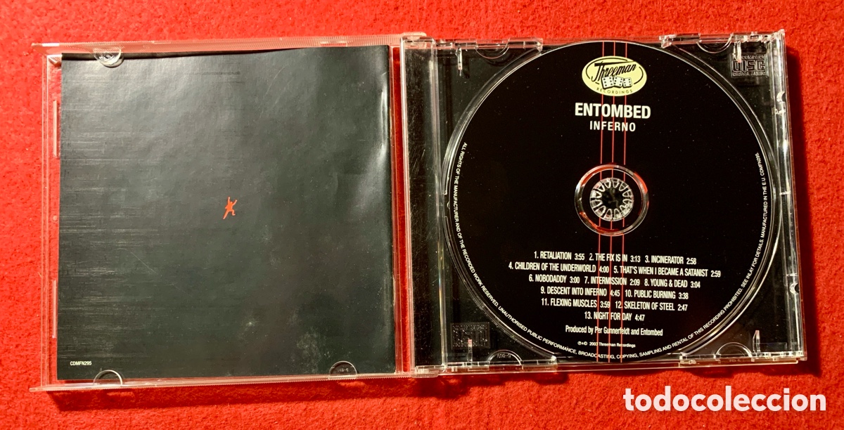 CDs de m&uacute;sica: ENTOMBED-Firmado Cd &ldquo;Inferno&rdquo; - Foto 4