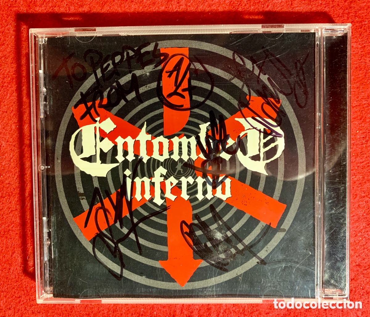 CDs de m&uacute;sica: ENTOMBED-Firmado Cd &ldquo;Inferno&rdquo; - Foto 1