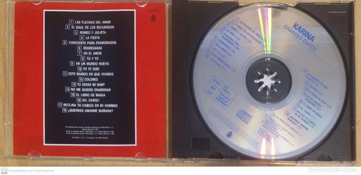 CDs de m&uacute;sica: KARINA (GRANDES EXITOS) CD 1989 - Foto 3