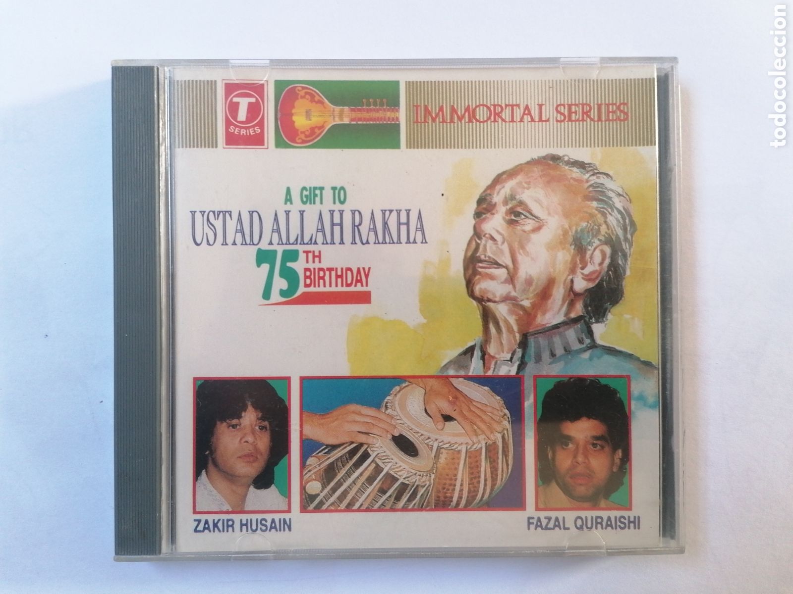 CDs de m&uacute;sica: CD USTAD ALLAH RAKHA. 75TH BIRTHDAY. - Foto 1