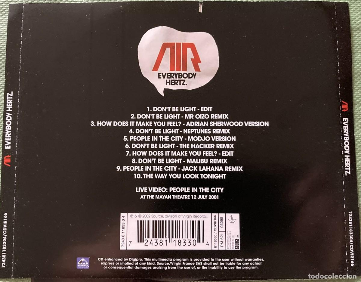 CDs de m&uacute;sica: AIR - EVERYBODY HERTZ (2001) - Foto 4