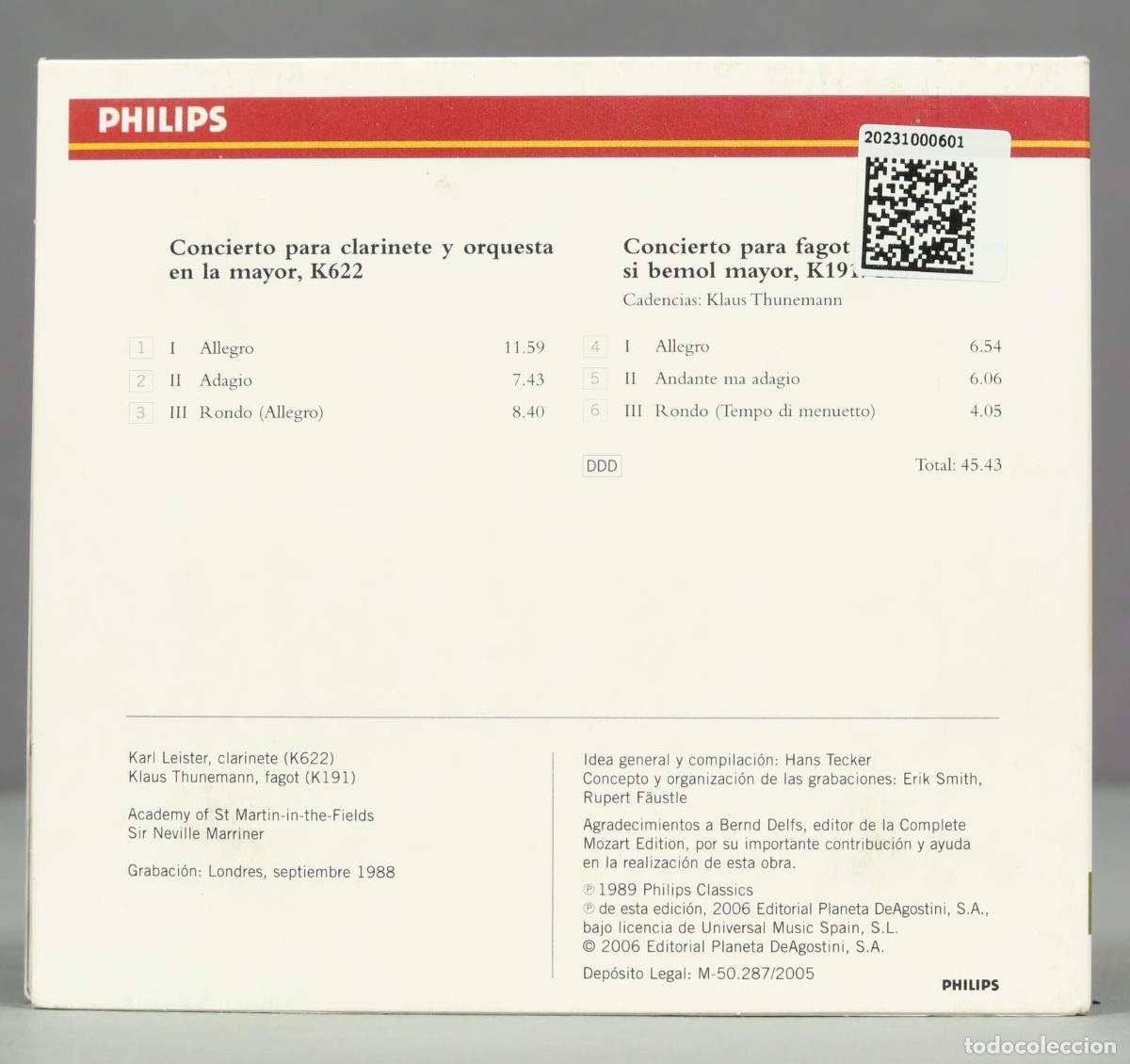 CDs de m&uacute;sica: CD. K622. K191. MOZART - Foto 2
