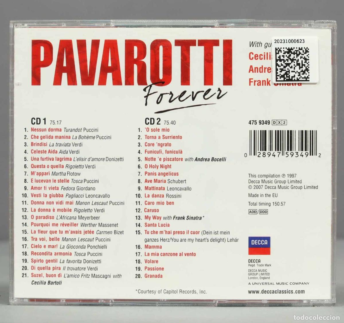 CDs de m&uacute;sica: 2 CD. Pavarotti Forever - Foto 2