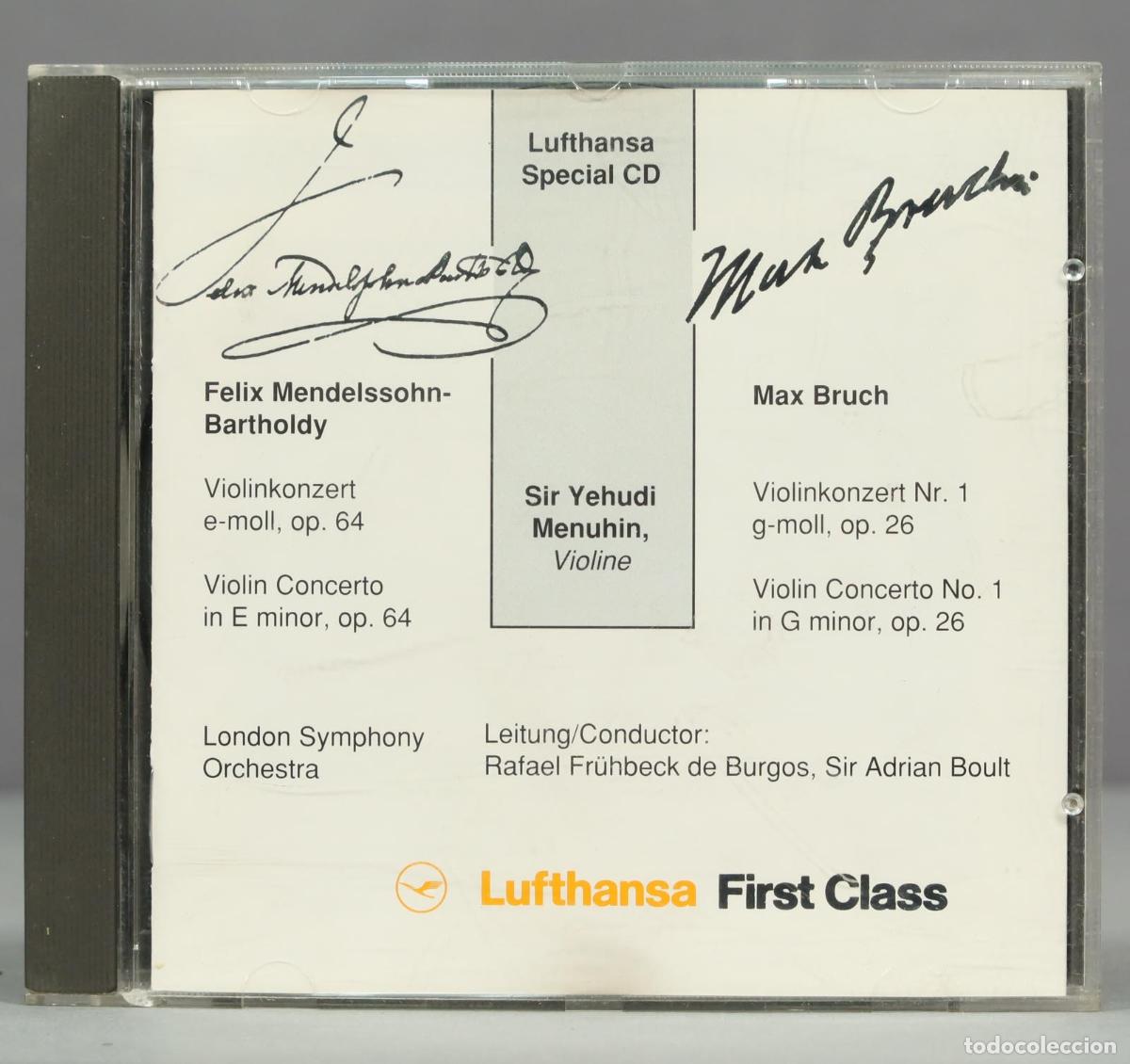 CDs de m&uacute;sica: CD. MENDELSSOHN. BRUCH. MENUHIN - Foto 1