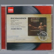 CDs de Música: CD. SYMPHONY NO.2 / VOCALISE / INTERMEZZO AND DANCE (ALEKO). RACHMANINOV - ANDRÉ PREVIN