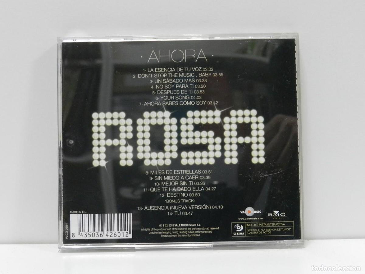 CDs de m&uacute;sica: DISCO CD. Rosa &ndash; Ahora. COMPACT DISC. - Foto 2