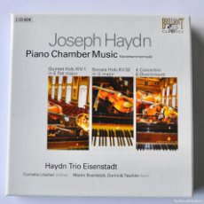 CDs de Música: JOSEPH HAYDN. PIANO CHAMBER MUSIC. HAYDN TRIO EISENSTADT. CAJA 2 CD, S Y LIBRETO. BRILLIANT CLASSICS