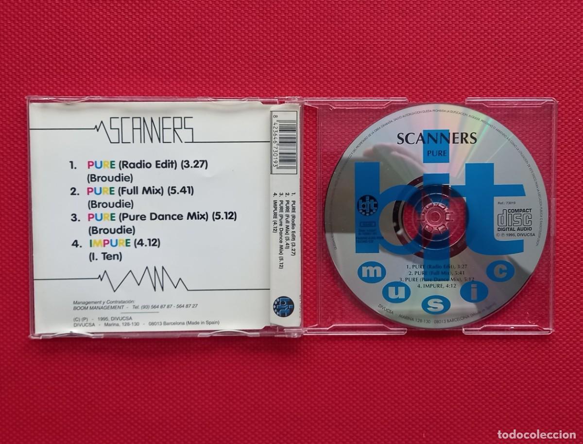 CDs de m&uacute;sica: SCANNERS - PURE CD MAXI 4 TRACKS 1995 - Foto 2
