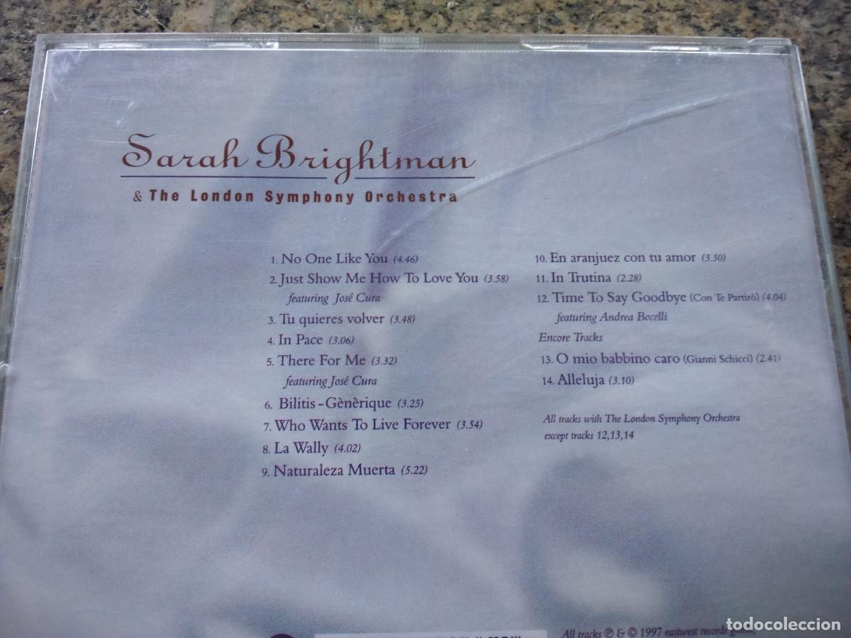 CDs de m&uacute;sica: CD -- SARAH BRIGHTMAN -- TIMELESS -- - Foto 2