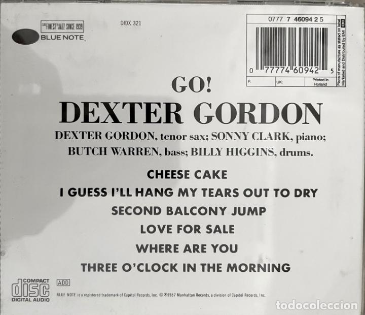 CDs de m&uacute;sica: DEXTER GORDON. GO. SONNY CLARK. BILLY HIGGINS. CD - Foto 2
