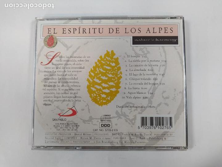 CDs de m&uacute;sica: EL ESP&Iacute;RITU DE LOS ALPES. CD. TDKCD254 - Foto 2