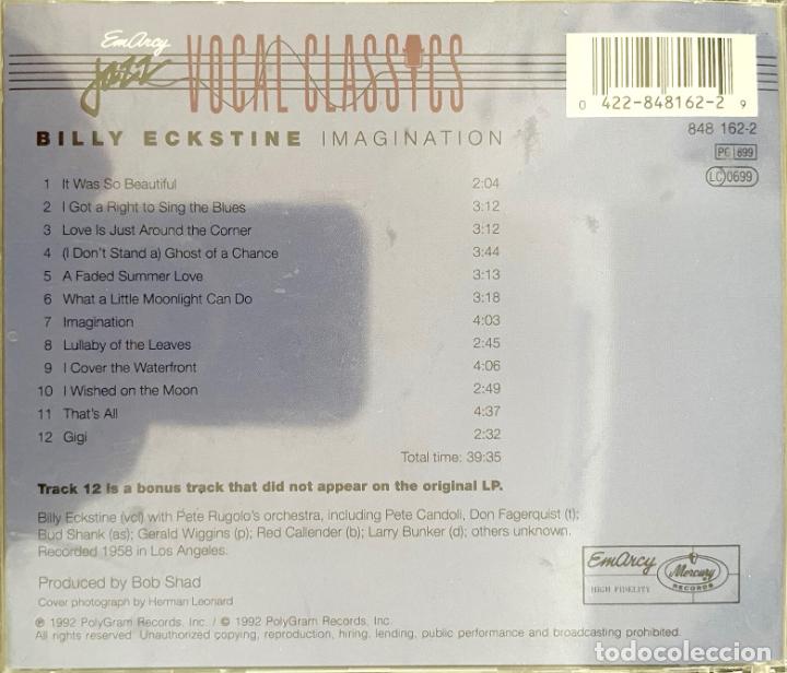 CDs de m&uacute;sica: BILLY ECKSTINE. IMAGINATION. CON TEMA EXTRA. CD - Foto 2