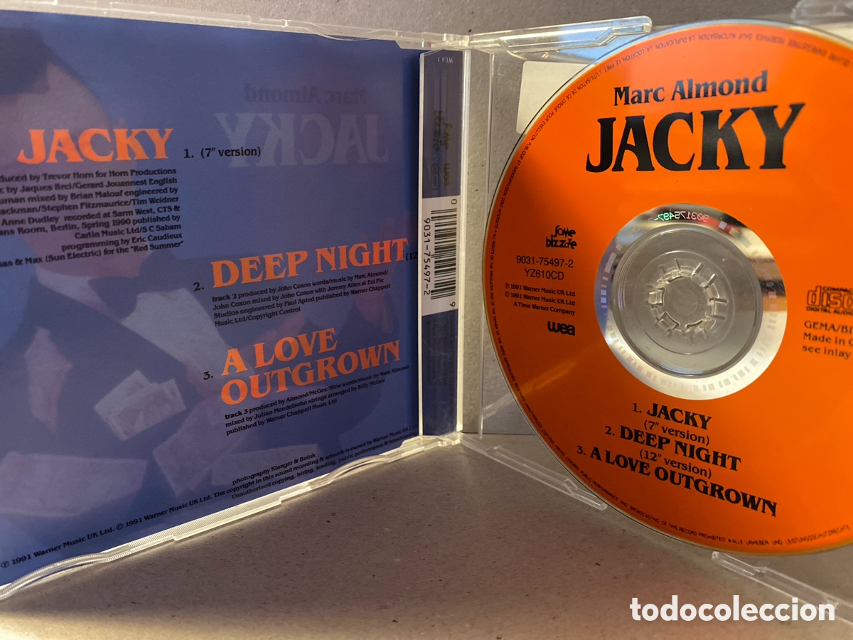 CDs de m&uacute;sica: Marc Almond - Jacky (CD, Single) - Foto 2