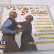 CDs de Música: CD.-VIVA LOS DE LA 3ª EDAD(JOTAS,PASODOBLES-RUMBAS).ED.MEDITERRANEO MUSIC.AÑO 2001-12 TEMAS