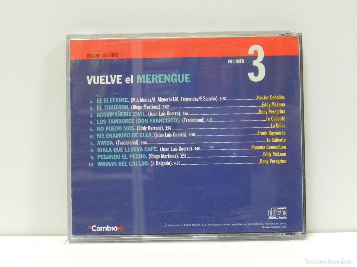 CDs de m&uacute;sica: DISCO CD. Vuelve El Merengue. COMPACT DISC. - Foto 2
