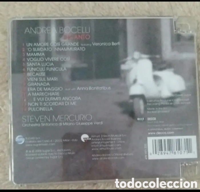 CDs de m&uacute;sica: Andrea bocelli - incanto - Foto 2