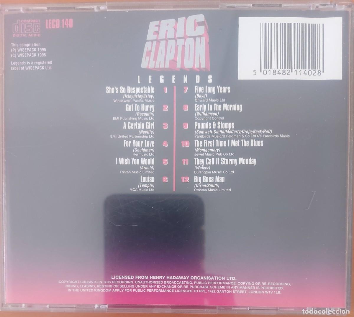 CDs de m&uacute;sica: ERIC CLAPTON - LEGENDS - Foto 2