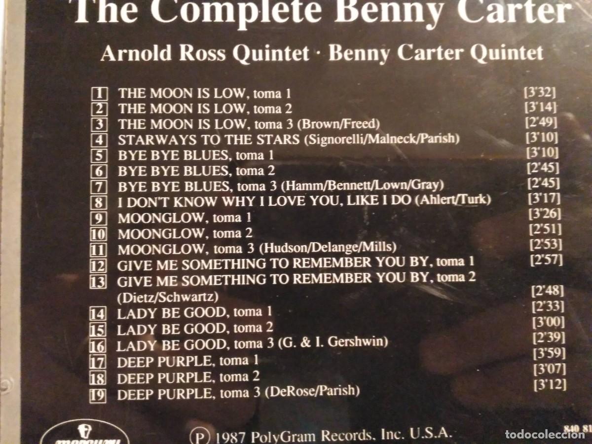 CDs de m&uacute;sica: The Complete Benny Carter - Foto 2
