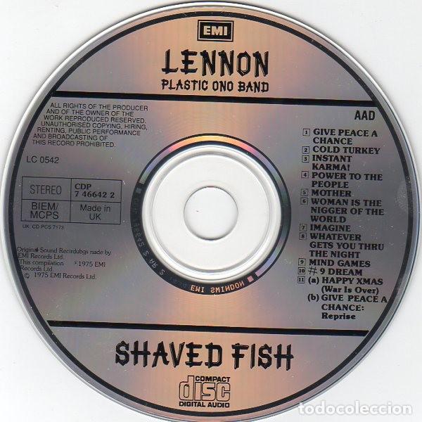 CDs de m&uacute;sica: Lennon & Plastic Ono Band &ndash; Shaved Fish - Foto 3