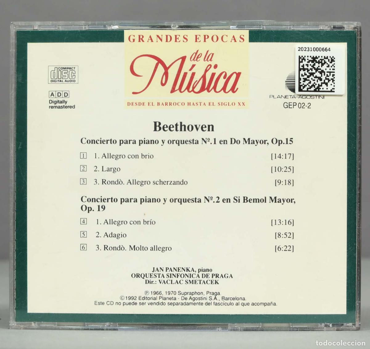CDs de m&uacute;sica: CD. BEETHOVEN. OP 15. OP 19 - Foto 2
