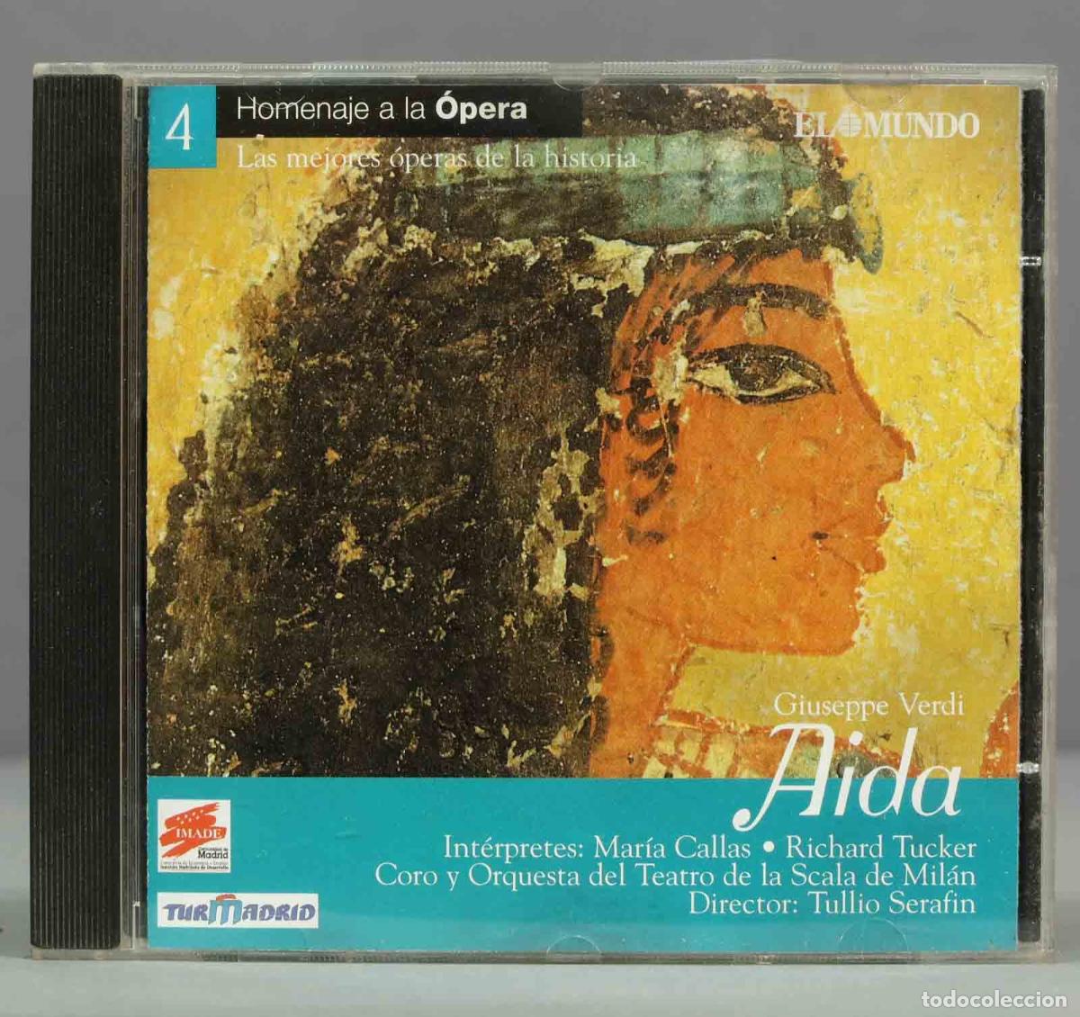 CDs de m&uacute;sica: CD. VERDI. AIDA. SERAFIN - Foto 1