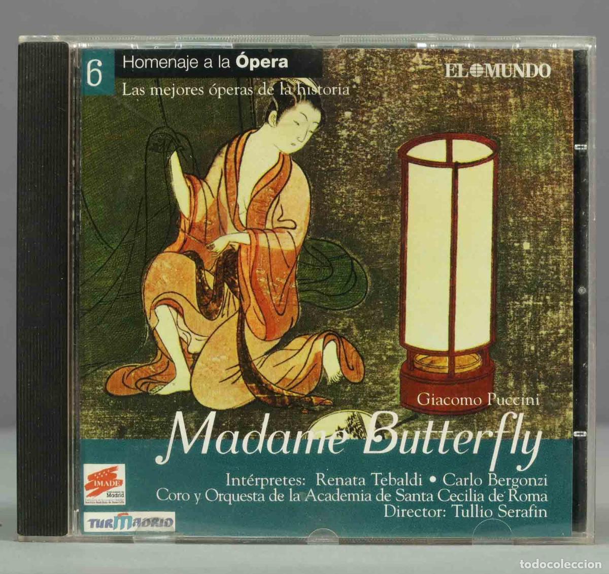 CDs de m&uacute;sica: CD. MADAME BUTTERFLY. PUCCINI. SERAFIN - Foto 1