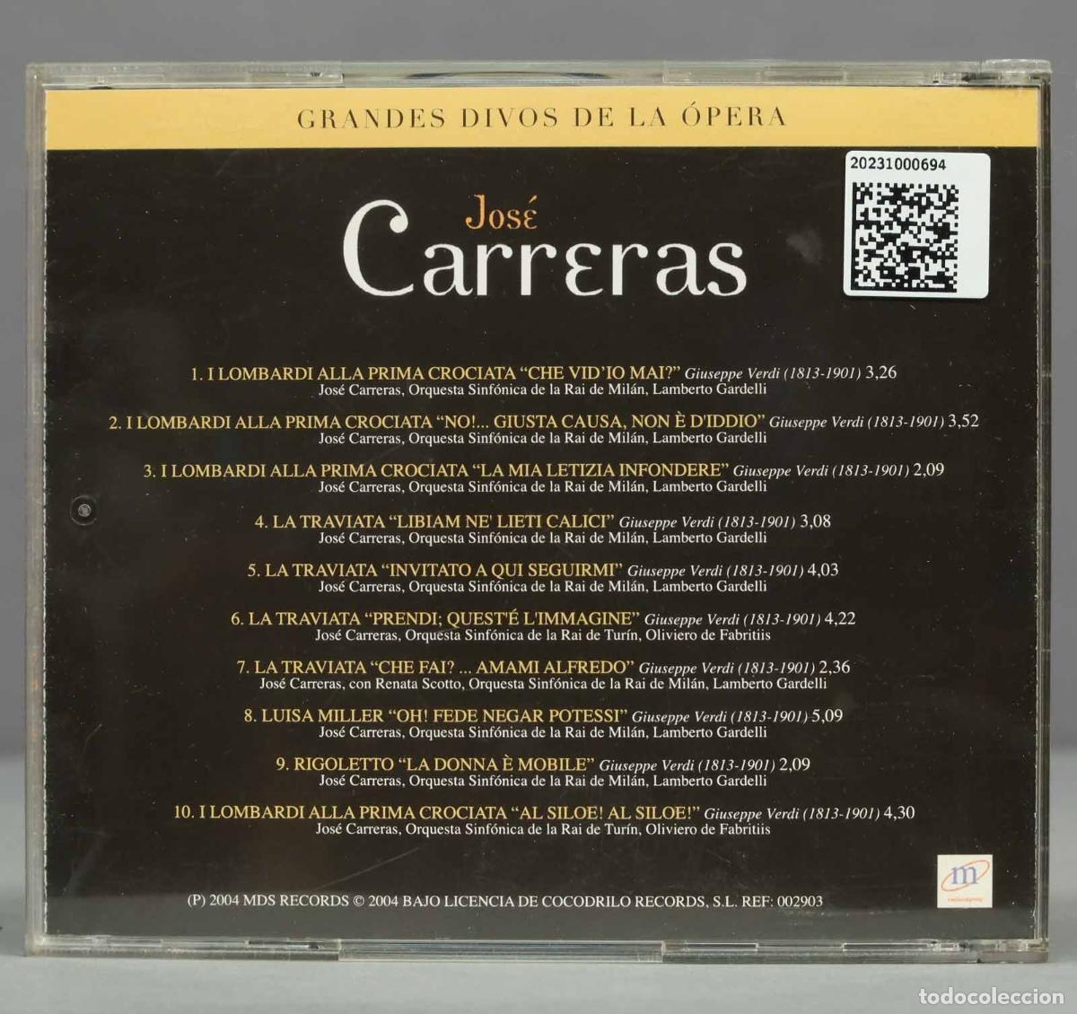 CDs de m&uacute;sica: CD. CARRERAS. VERDI - Foto 2