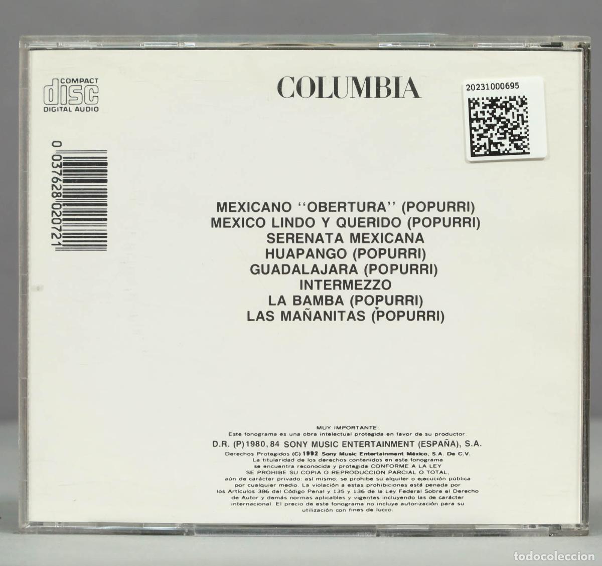 CDs de m&uacute;sica: CD. Cobos Dirige The Royal Philharmonic Orchestra &ndash; Mexicano - Foto 2