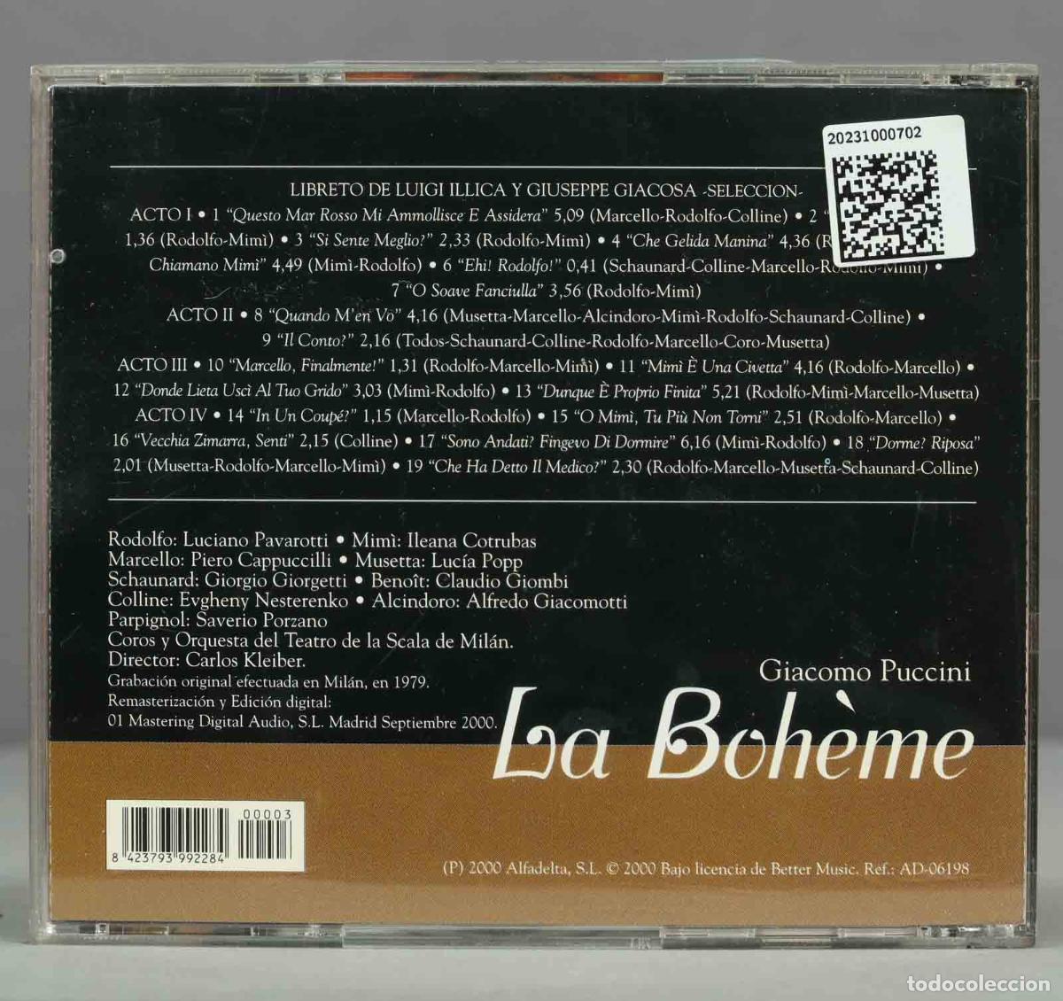 CDs de m&uacute;sica: CD. LA BOHEME. PUCCINI. KLEIBER - Foto 2