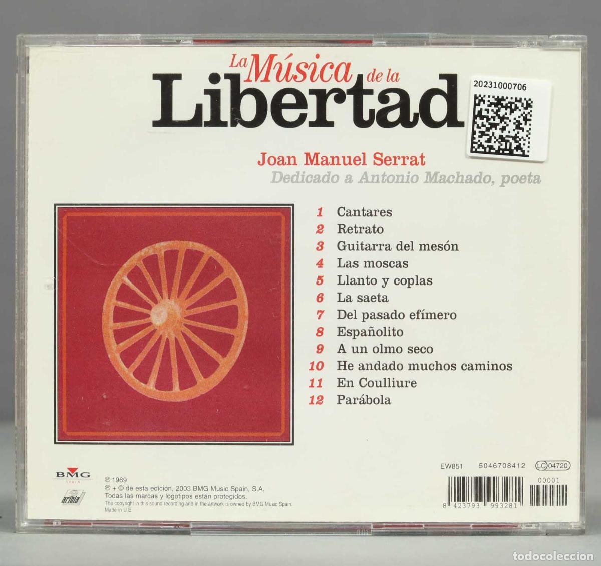CDs de m&uacute;sica: CD. DEDICADO A ANTONIO MACHADO. SERRAT - Foto 2