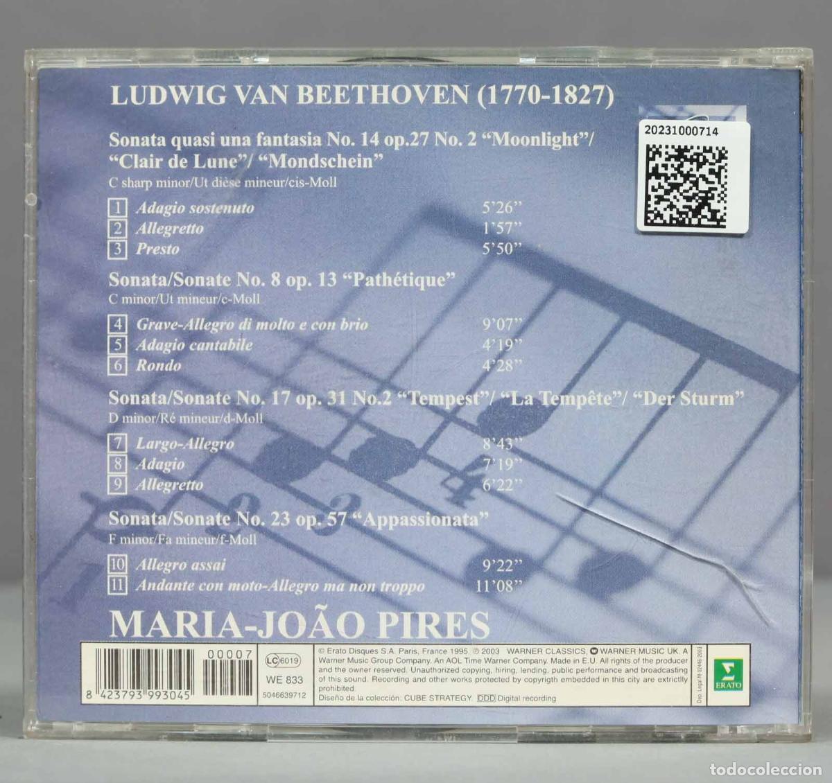 CDs de m&uacute;sica: CD. PIRES. BEETHOVEN. SONATAS PARA PIANO - Foto 2