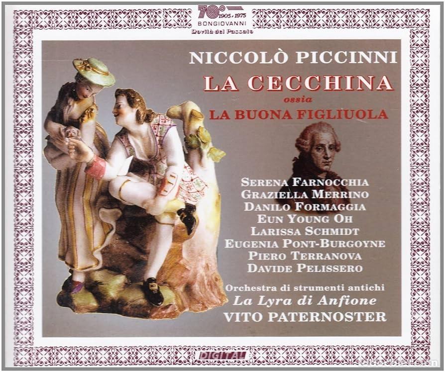 CDs de Musique: Piccinni - Vito Paternoster - La Cecchina Ossia La Buona Figliuola (2xCD, Album) 2001 Bongiovanni