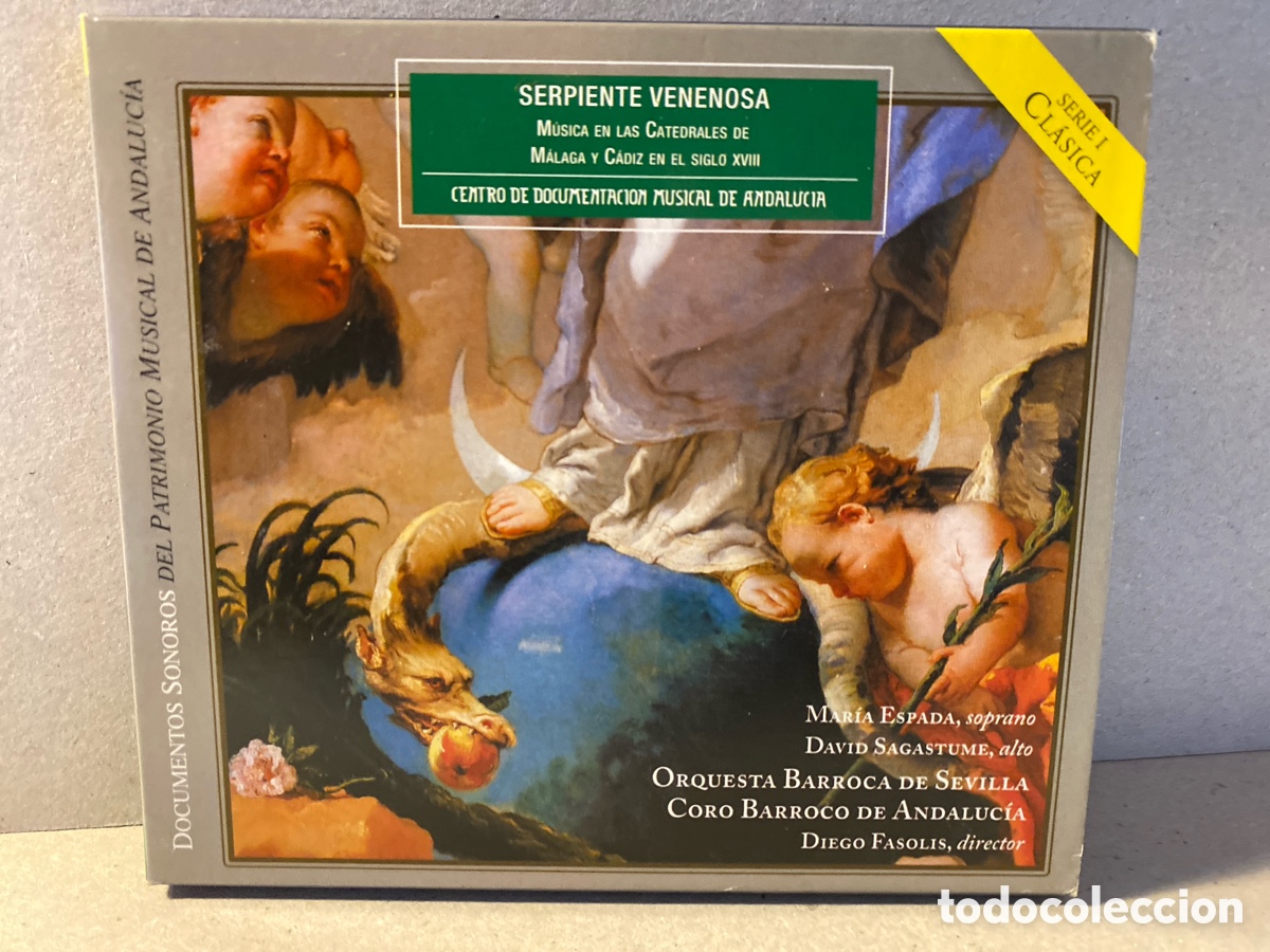CD de M&uacute;sica: Serpiente Venenosa (M&uacute;sica En Las Catedrales De M&aacute;laga Y Sevilla En El Siglo XVIII) (CD, Album)