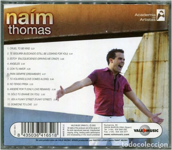 CDs de m&uacute;sica: Na&iacute;m Thomas &ndash; No Tengo Prisa-SPAIN-2002-CD - Foto 2