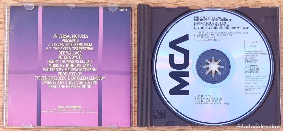 CDs de m&uacute;sica: JOHN WILLIAMS - E.T. (CD) 1993 - 8 TEMAS - B.S.O. - Foto 2